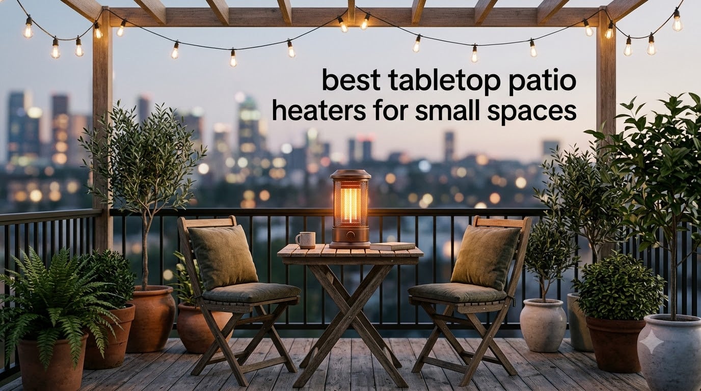 best tabletop patio heaters for small spaces