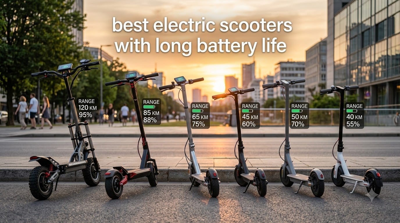 best electric scooters with long battery life