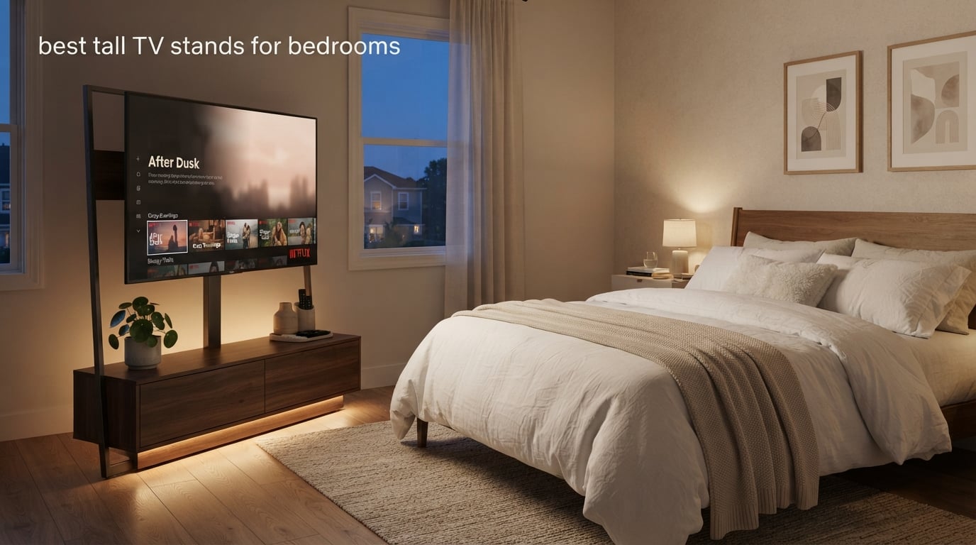 best tall TV stands for bedrooms