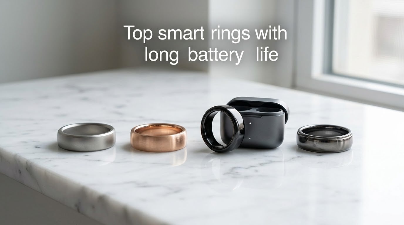 Top smart rings with long battery life