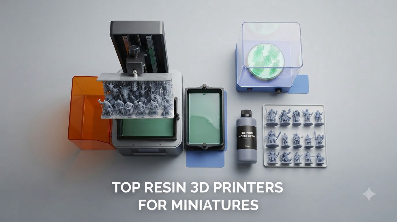 Top resin 3D printers for miniatures