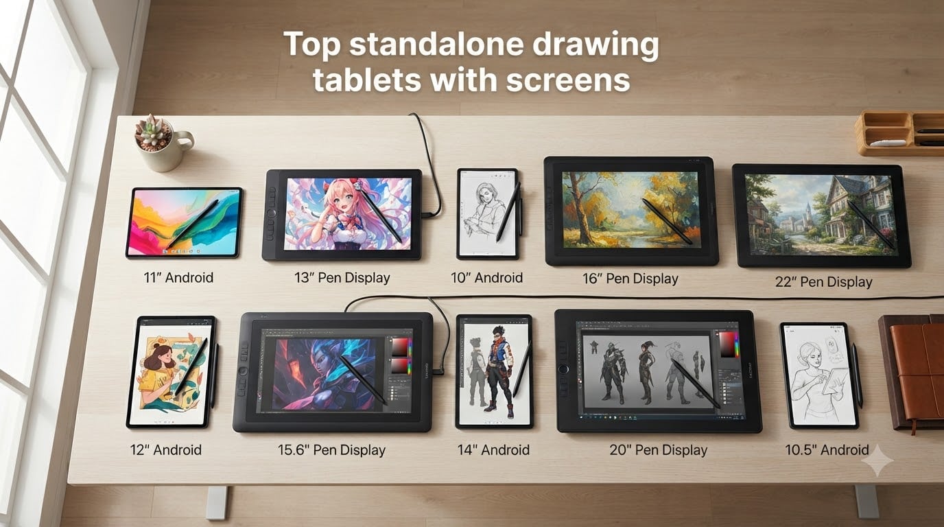 Top standalone drawing tablets with screens