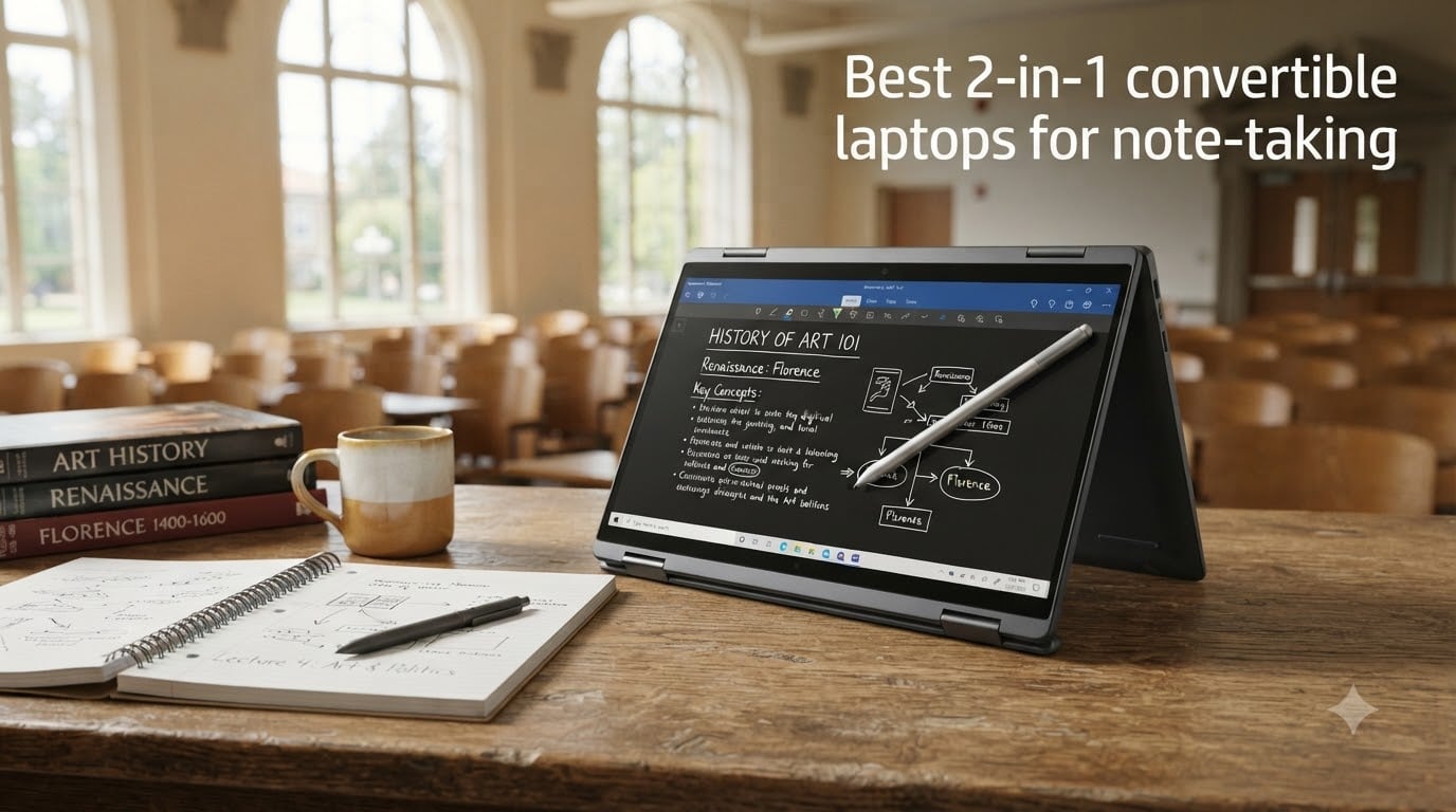 Best 2-in-1 convertible laptops for note-taking