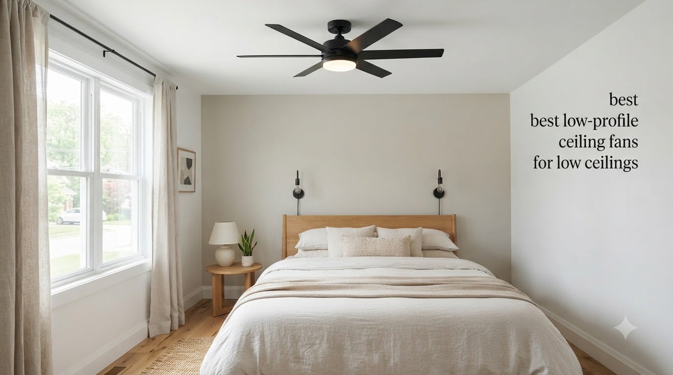 best low-profile ceiling fans for low ceilings
