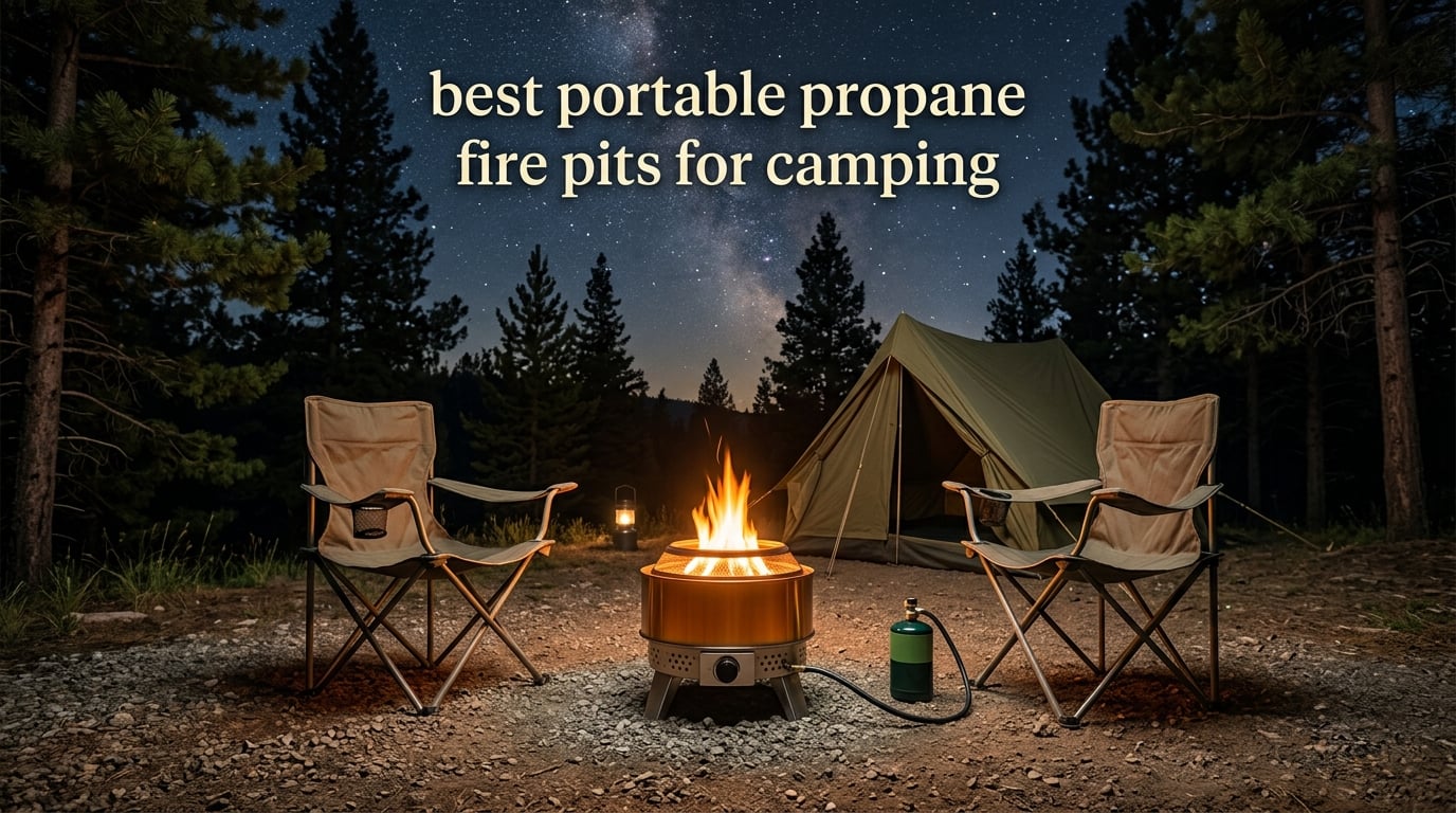 best portable propane fire pits for camping