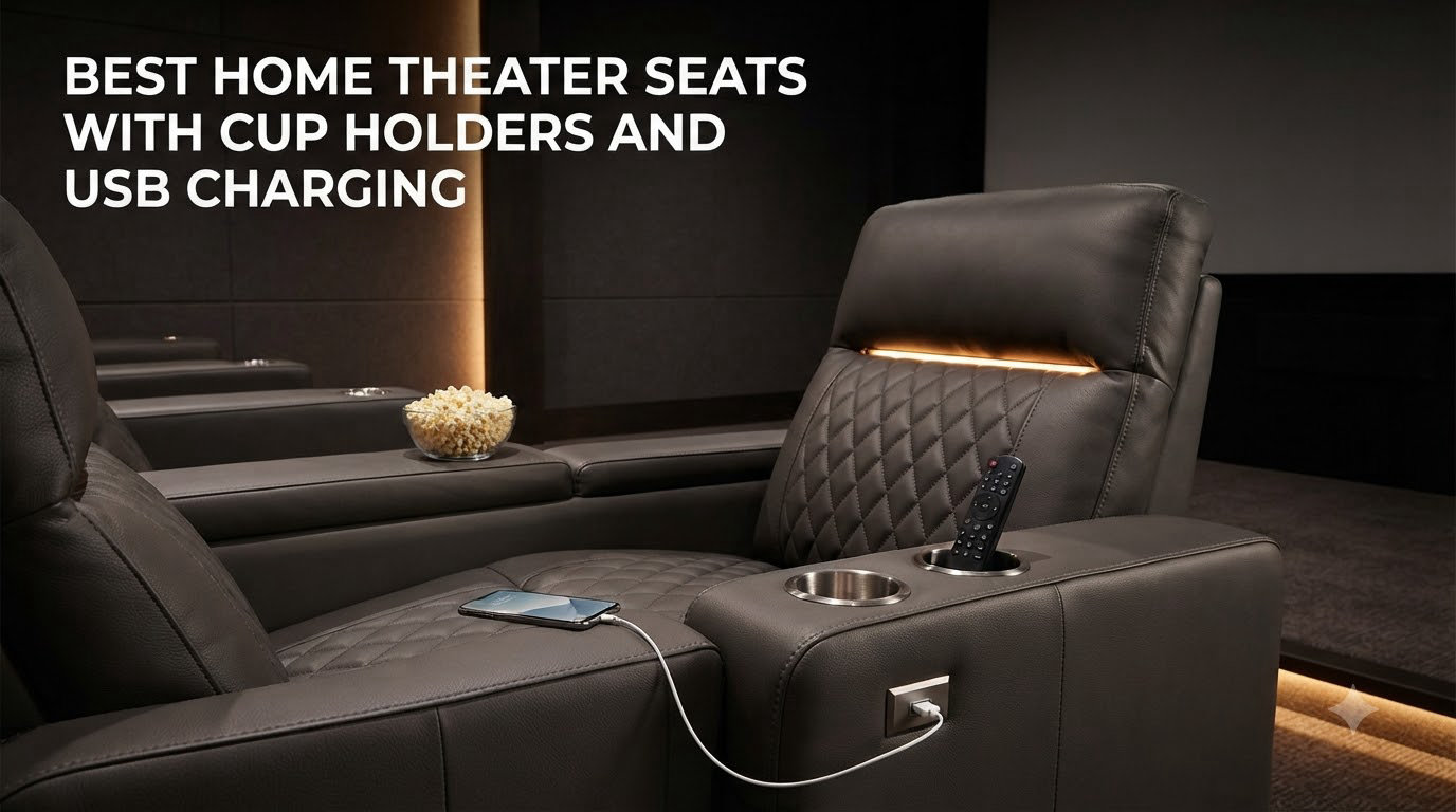 best home theater seats with cup holders and USB charging