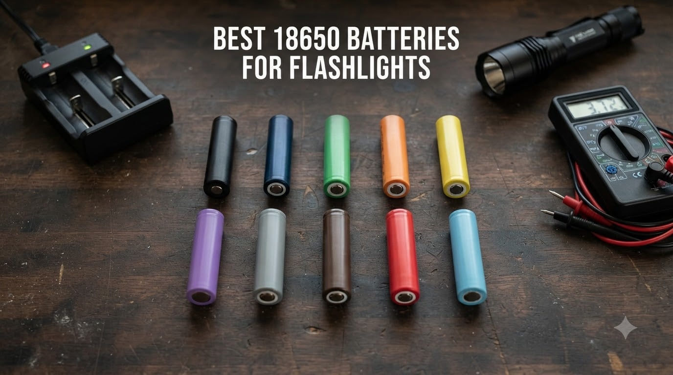 best 18650 batteries for flashlights