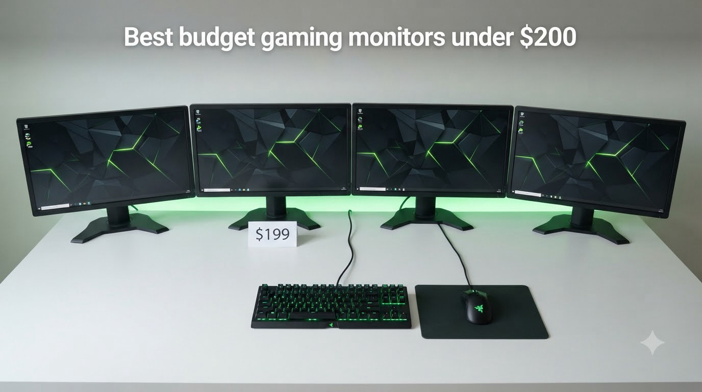 Best budget gaming monitors under $200