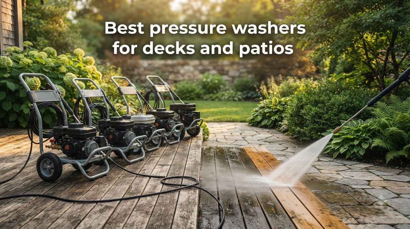 Best pressure washers for decks and patios