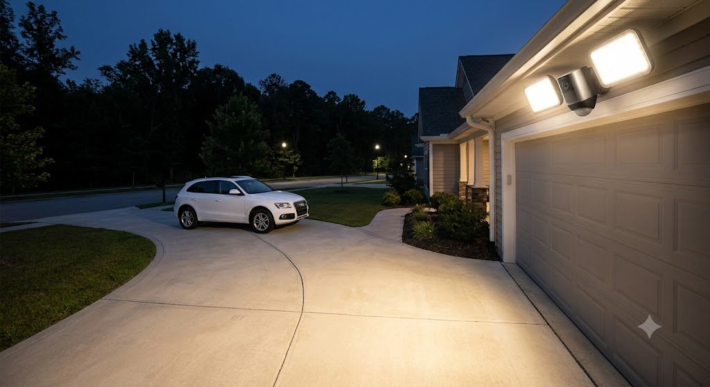Top outdoor floodlight cameras for driveways