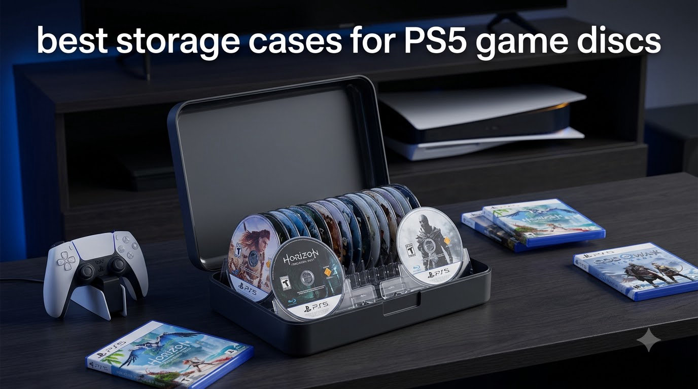 best storage cases for PS5 game discs
