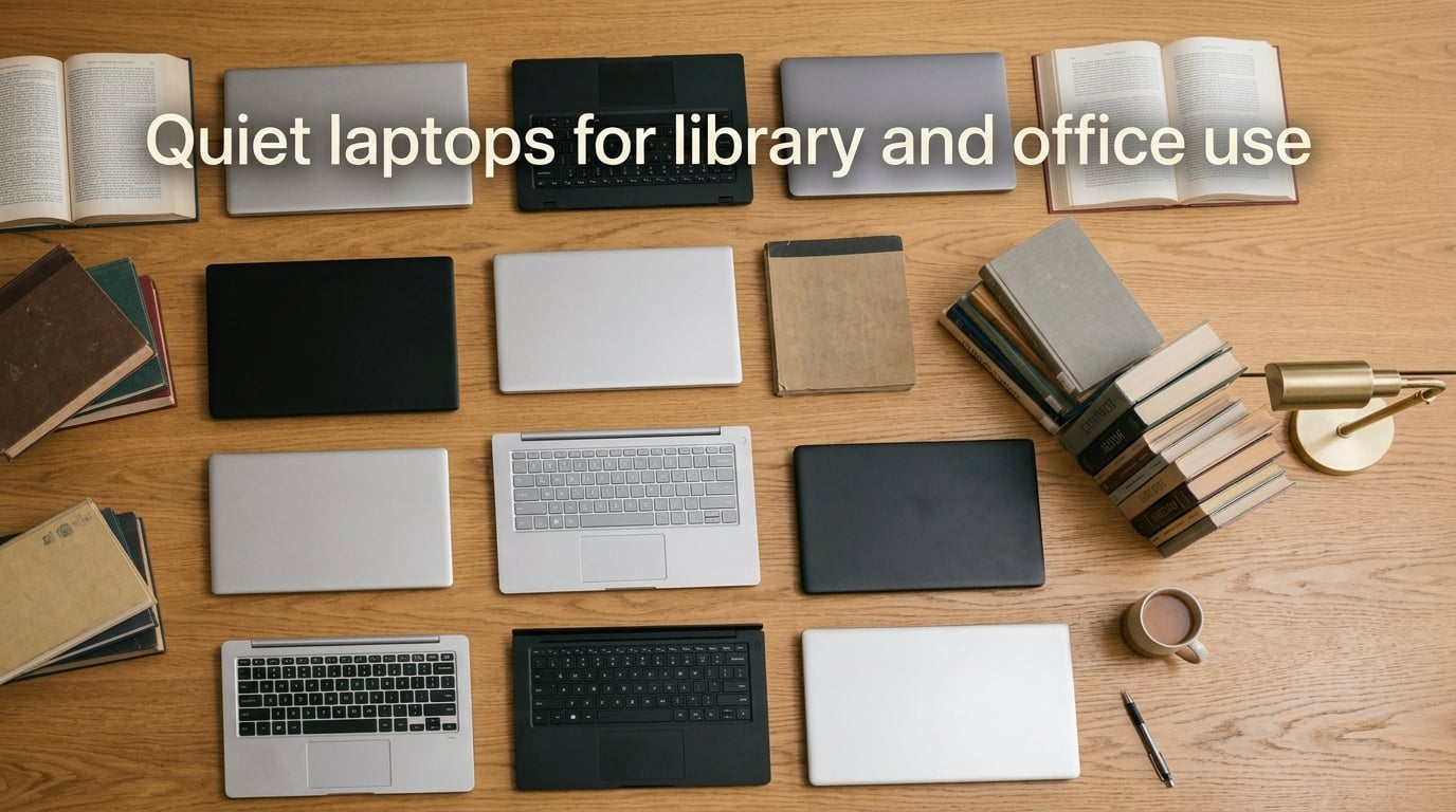 Quiet laptops for library and office use