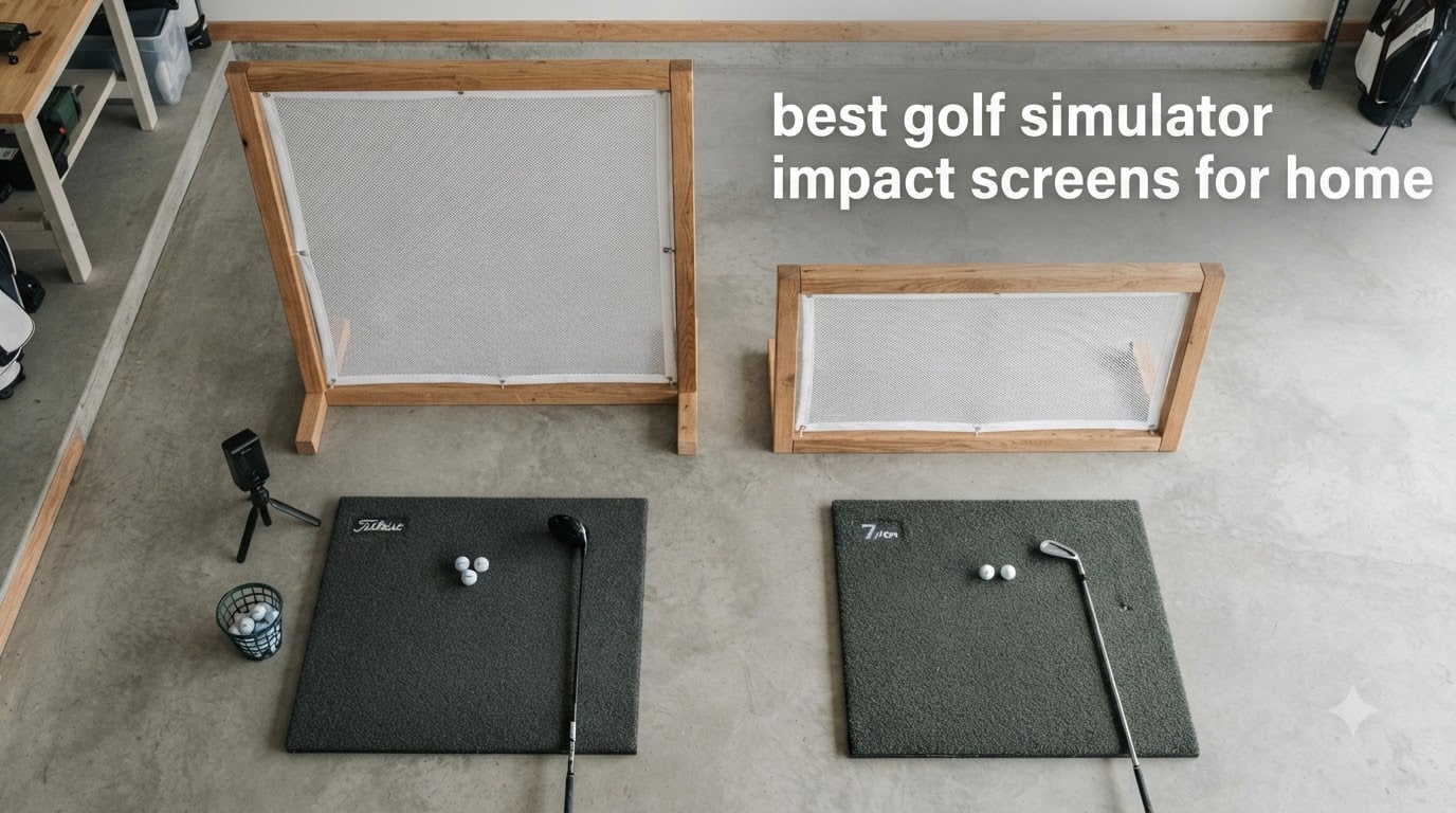 best golf simulator impact screens for home