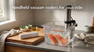 Handheld vacuum sealers for sous vide