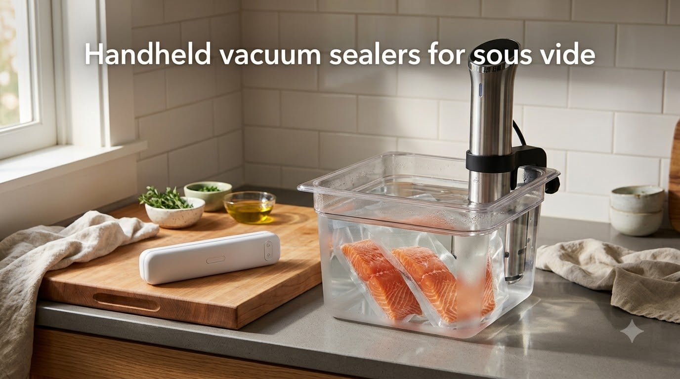 Handheld vacuum sealers for sous vide