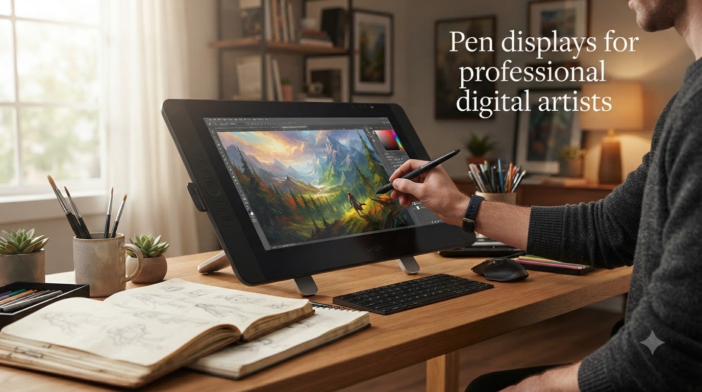 Pen displays for professional digital artists