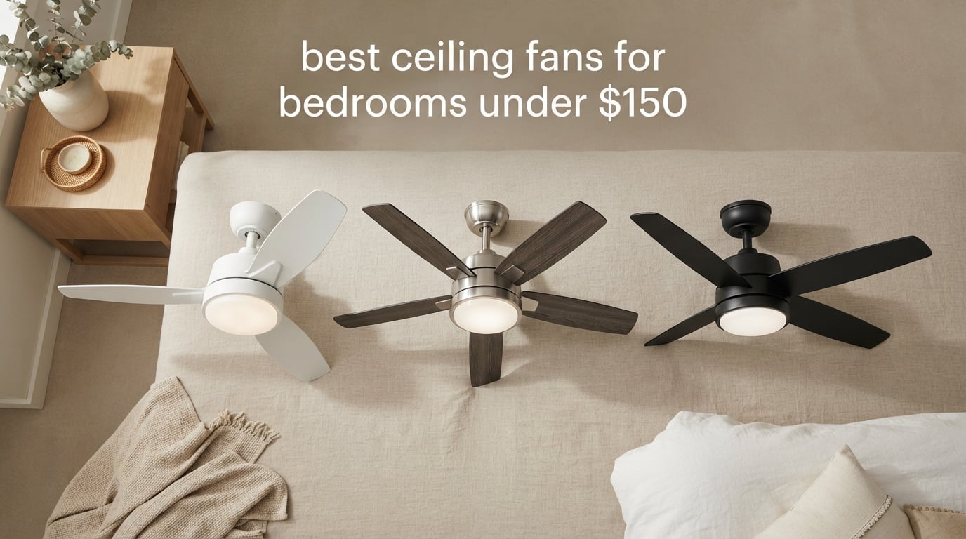 best ceiling fans for bedrooms under $150