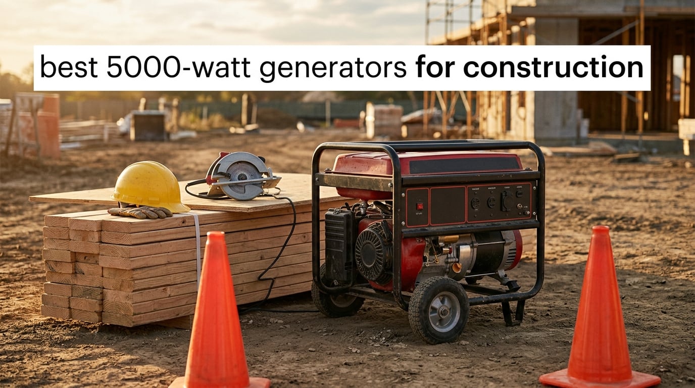 best 5000-watt generators for construction