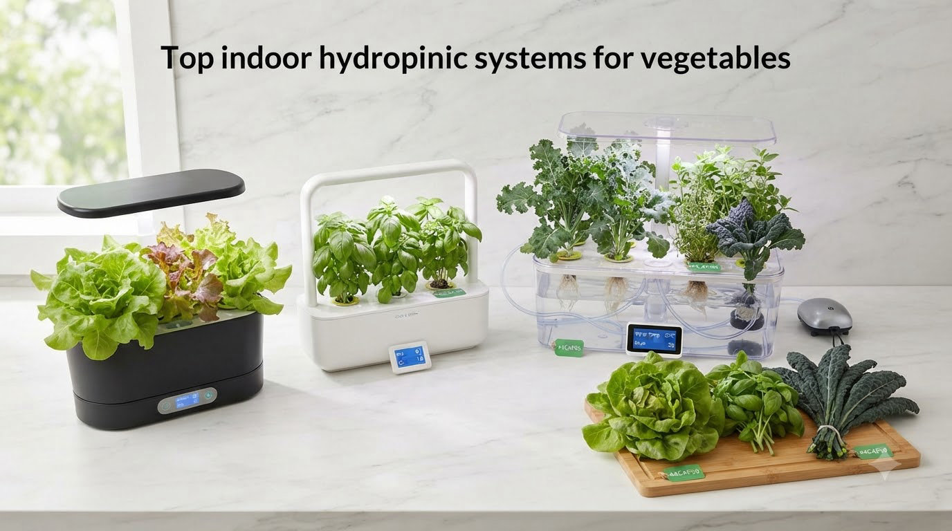 Top indoor hydroponic systems for vegetables