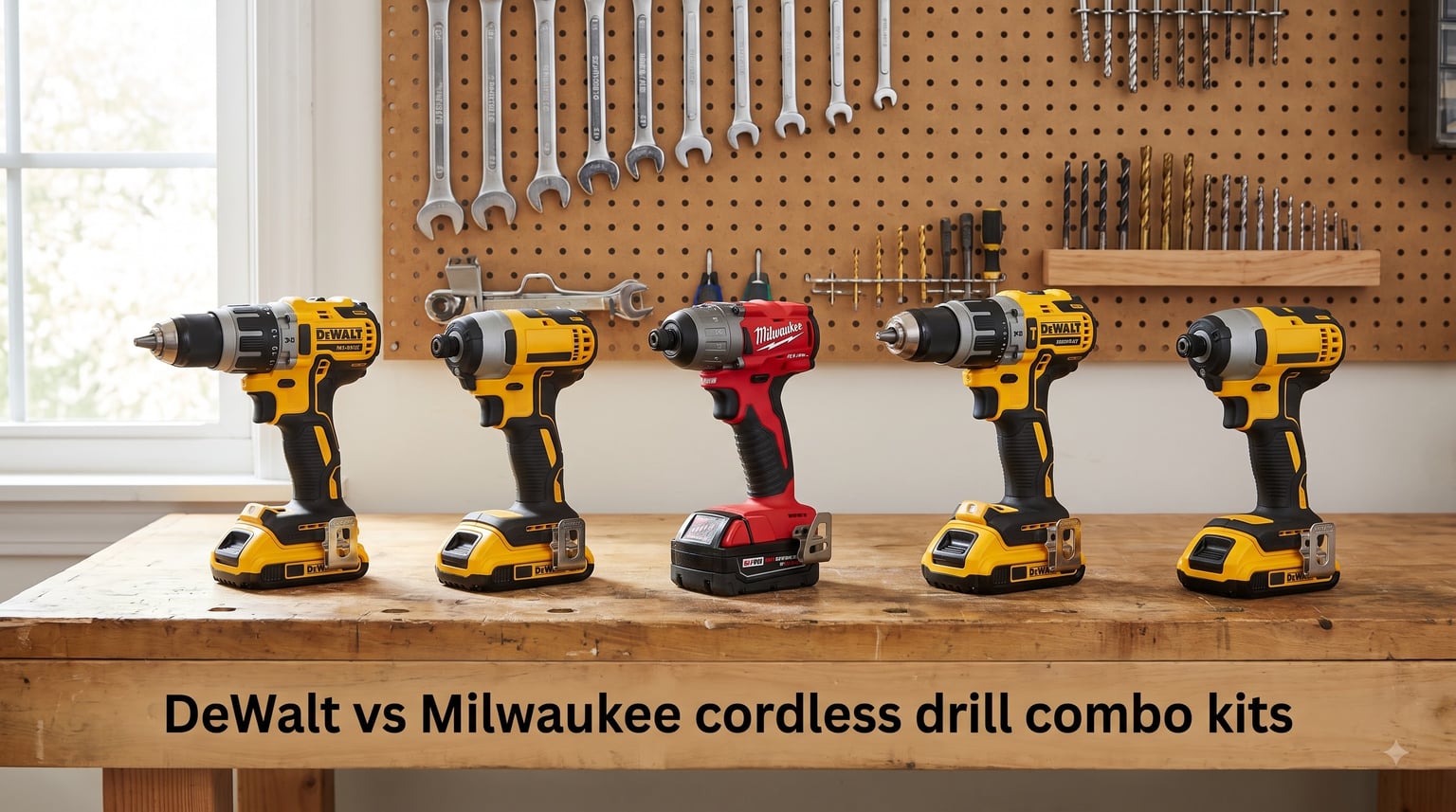 DeWalt vs Milwaukee cordless drill combo kits