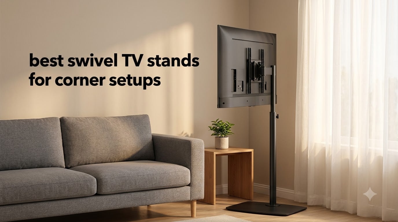 best swivel TV stands for corner setups