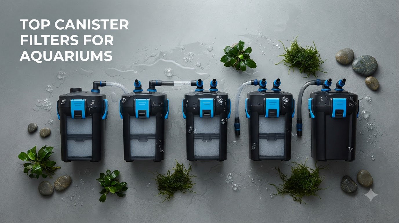 Top canister filters for aquariums