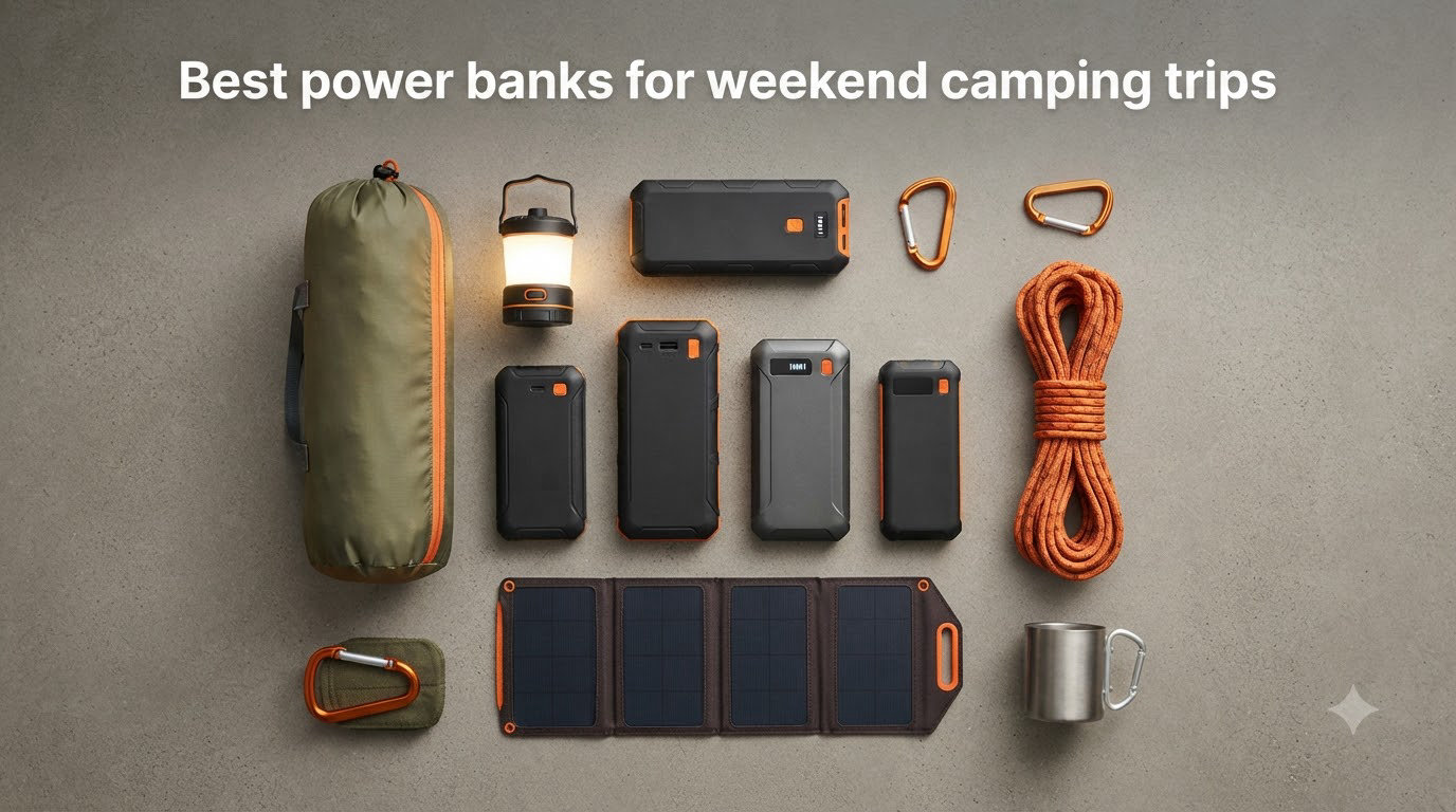 Best power banks for weekend camping trips