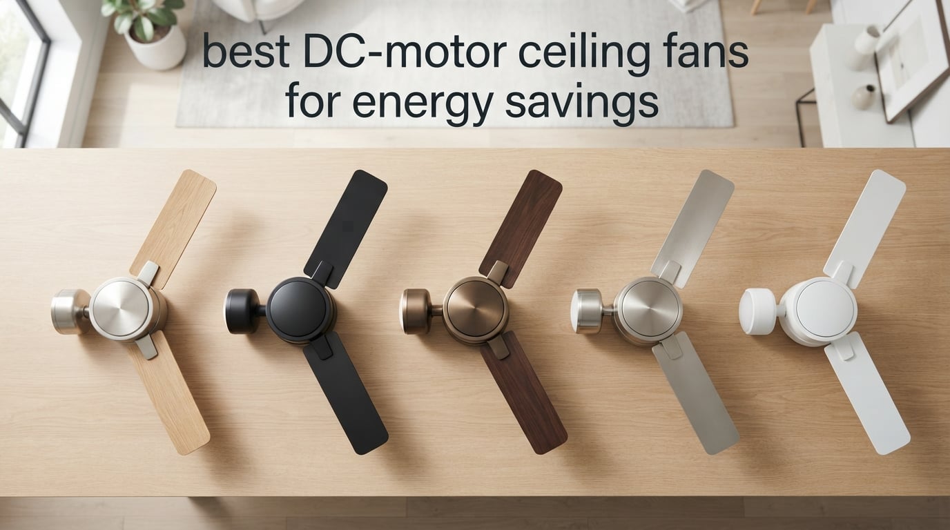 best DC-motor ceiling fans for energy savings