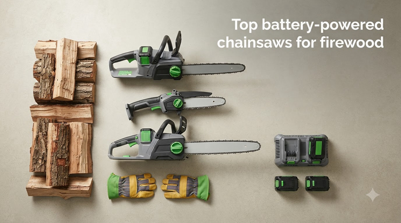 Top battery-powered chainsaws for firewood