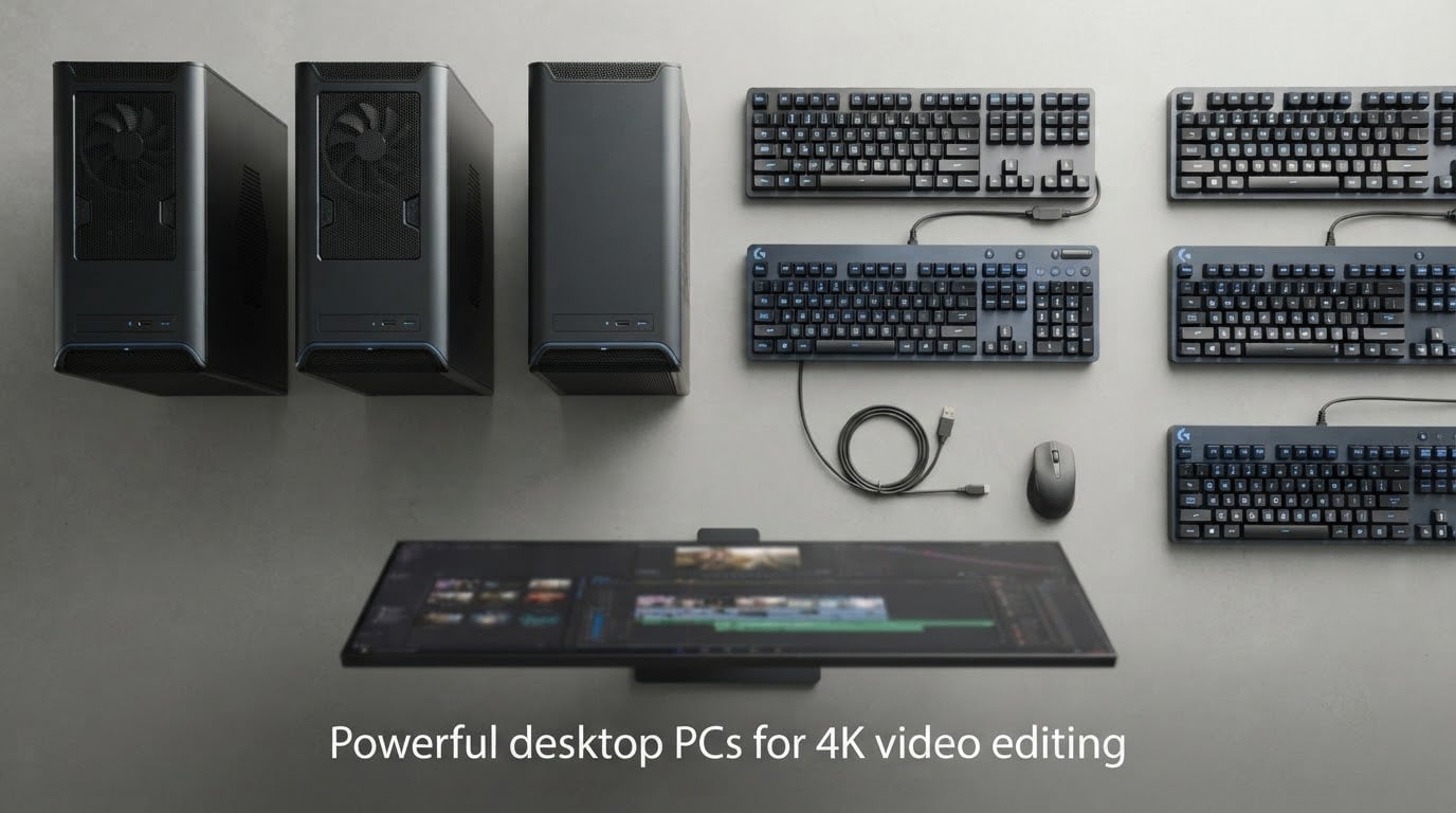 Powerful desktop PCs for 4K video editing