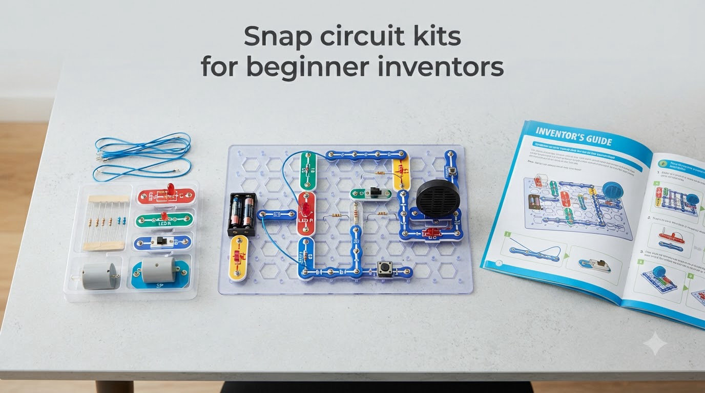 Snap circuit kits for beginner inventors