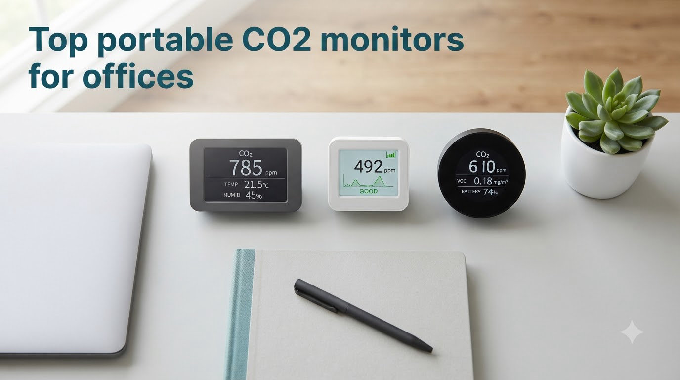 Top portable CO2 monitors for offices
