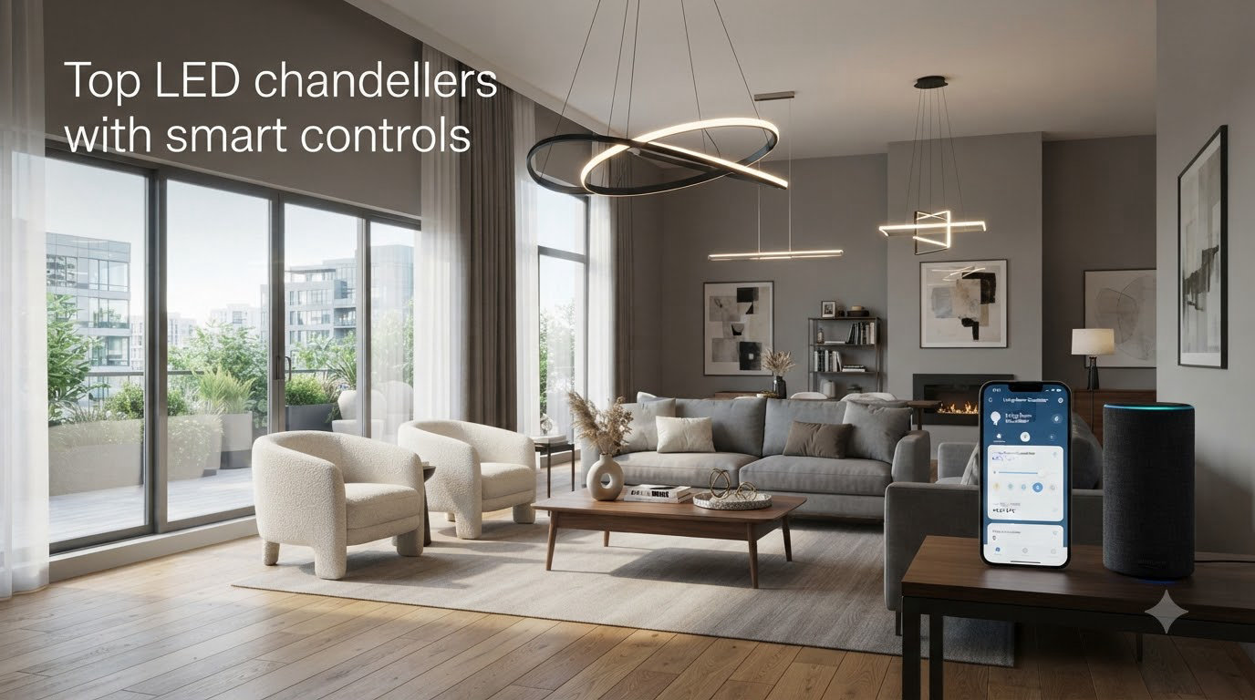 Top LED chandeliers with smart controls