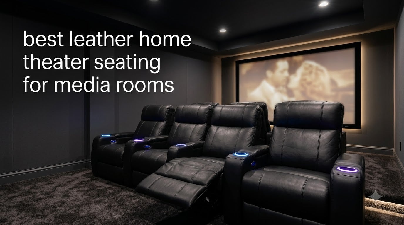 best leather home theater seating for media rooms