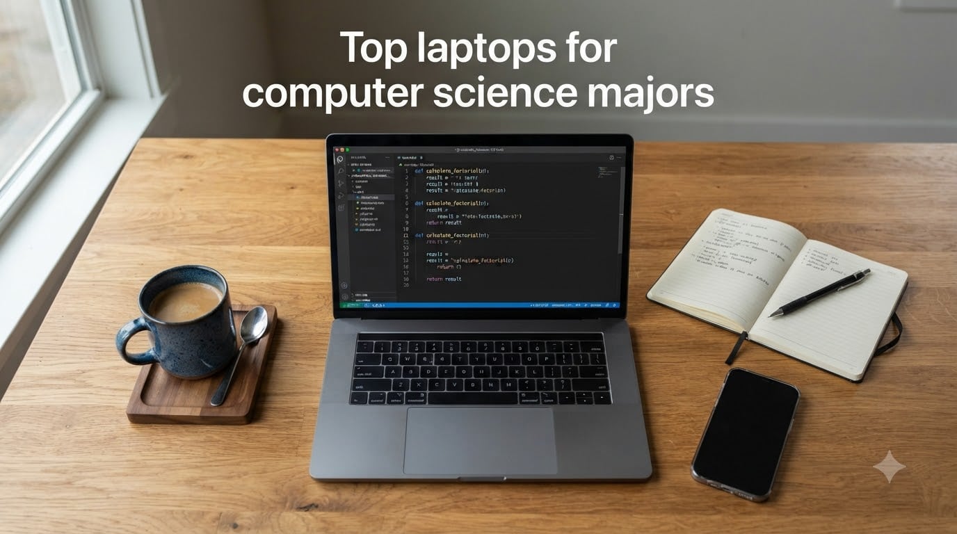 Top laptops for computer science majors