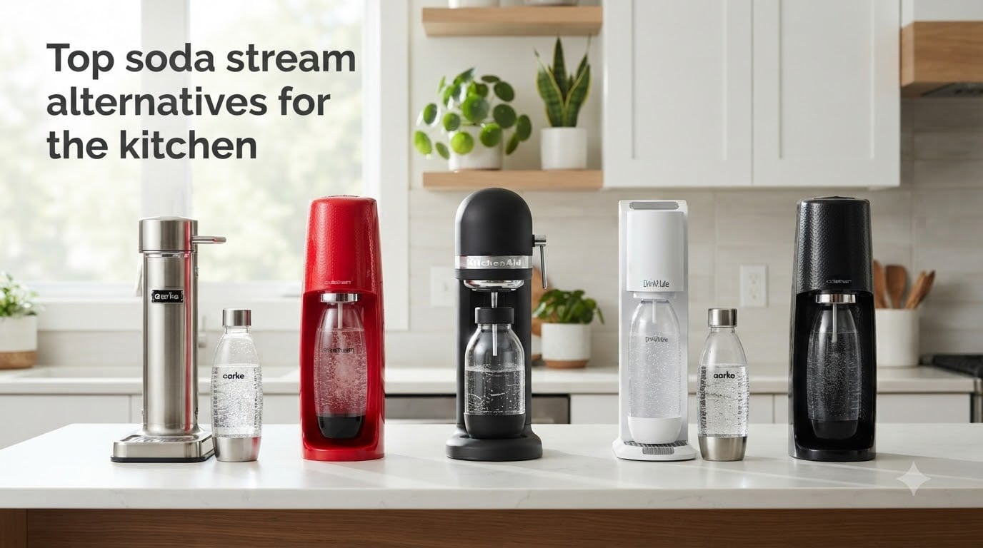 Top soda stream alternatives for the kitchen