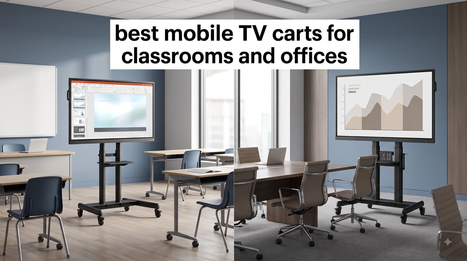best mobile TV carts for classrooms and offices