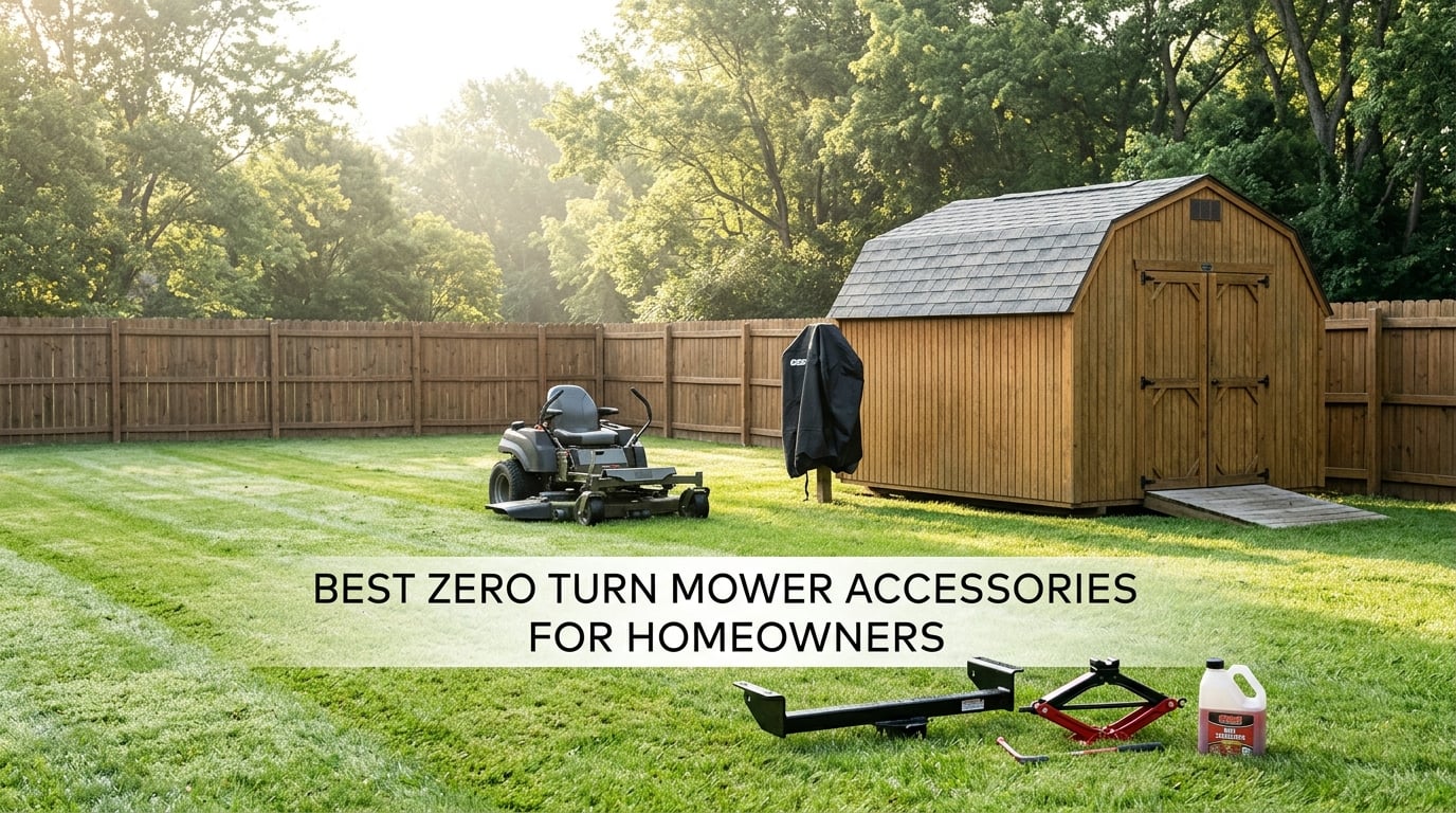 best zero turn mower accessories for homeowners