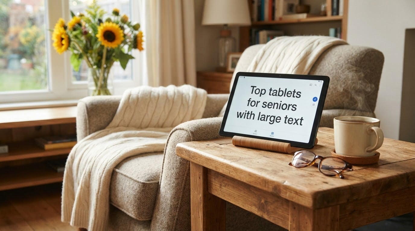 Top tablets for seniors with large text