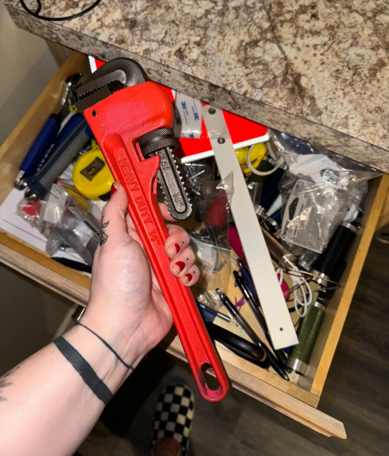 Performance Tool W1133-18B 18 in. Red Drop-Forged Steel Pipe Wrench customer photo 1