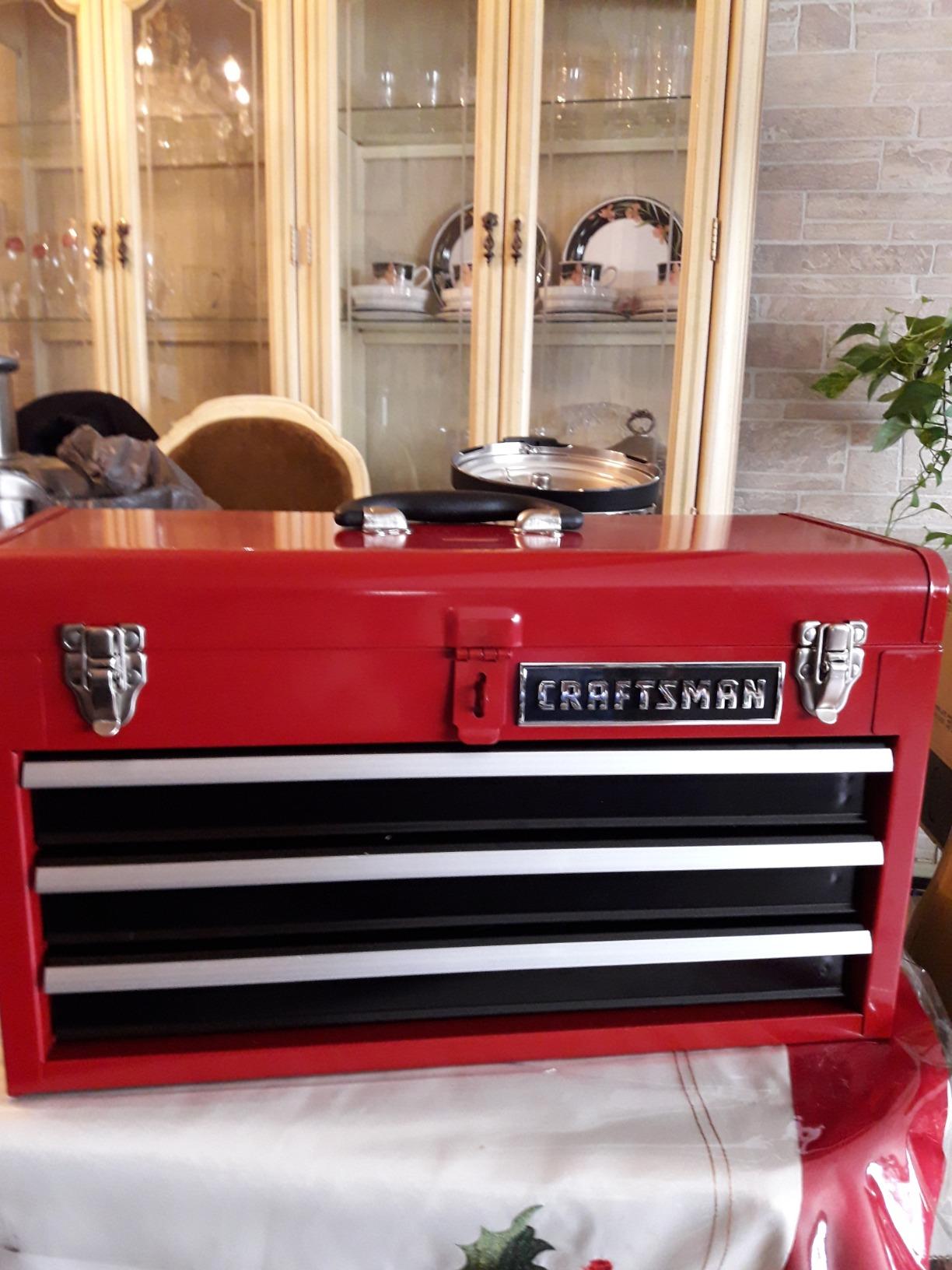 Craftsman 3-Drawer Metal Portable Chest Toolbox Red customer photo 1