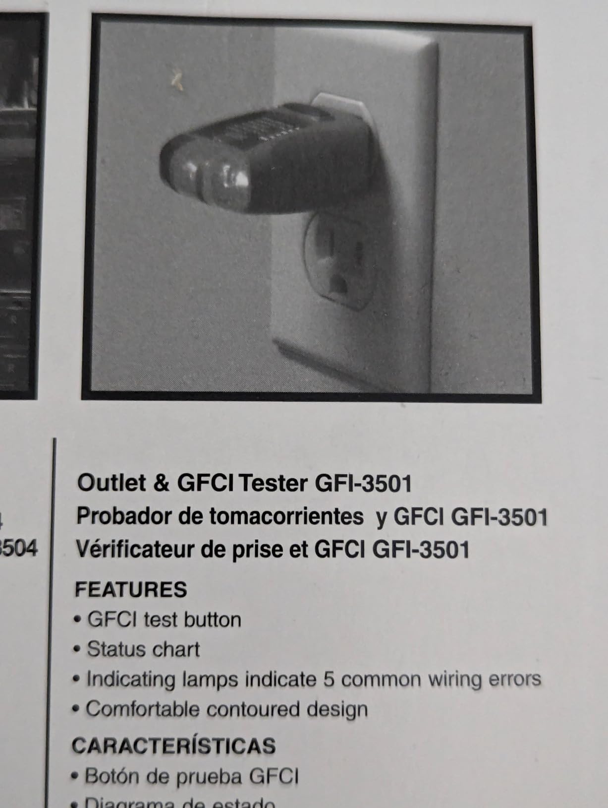 Gardner Bender GTK-2 Safety Kit, GVD-3504 Non-Contact Voltage Tester and GFI-3501 GFI Tester, 2-Piece customer photo 1
