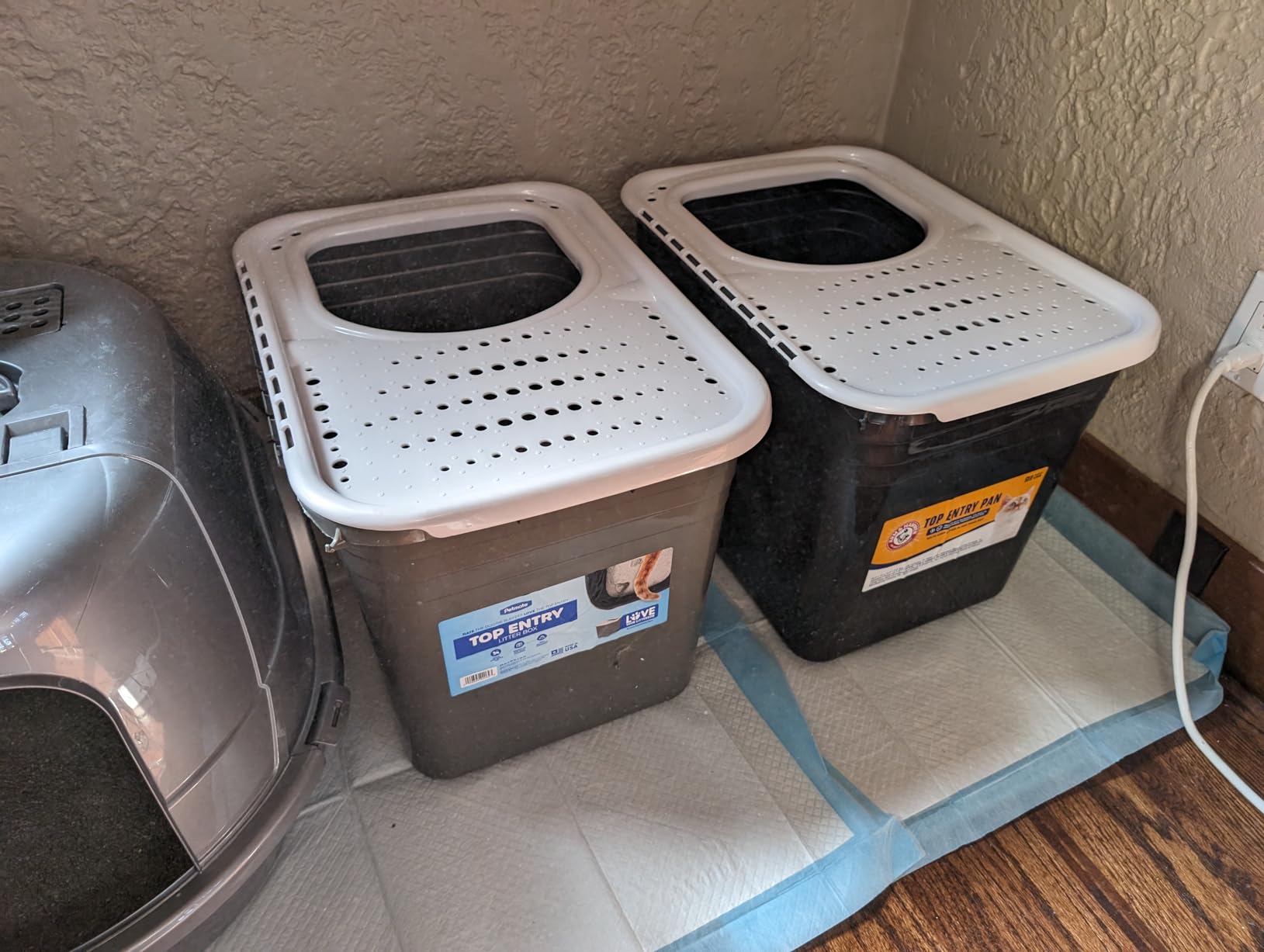 Arm & Hammer Premium Top Entry Litter Box with Filter to Clean Paws and Microban, Made in USA customer photo 1