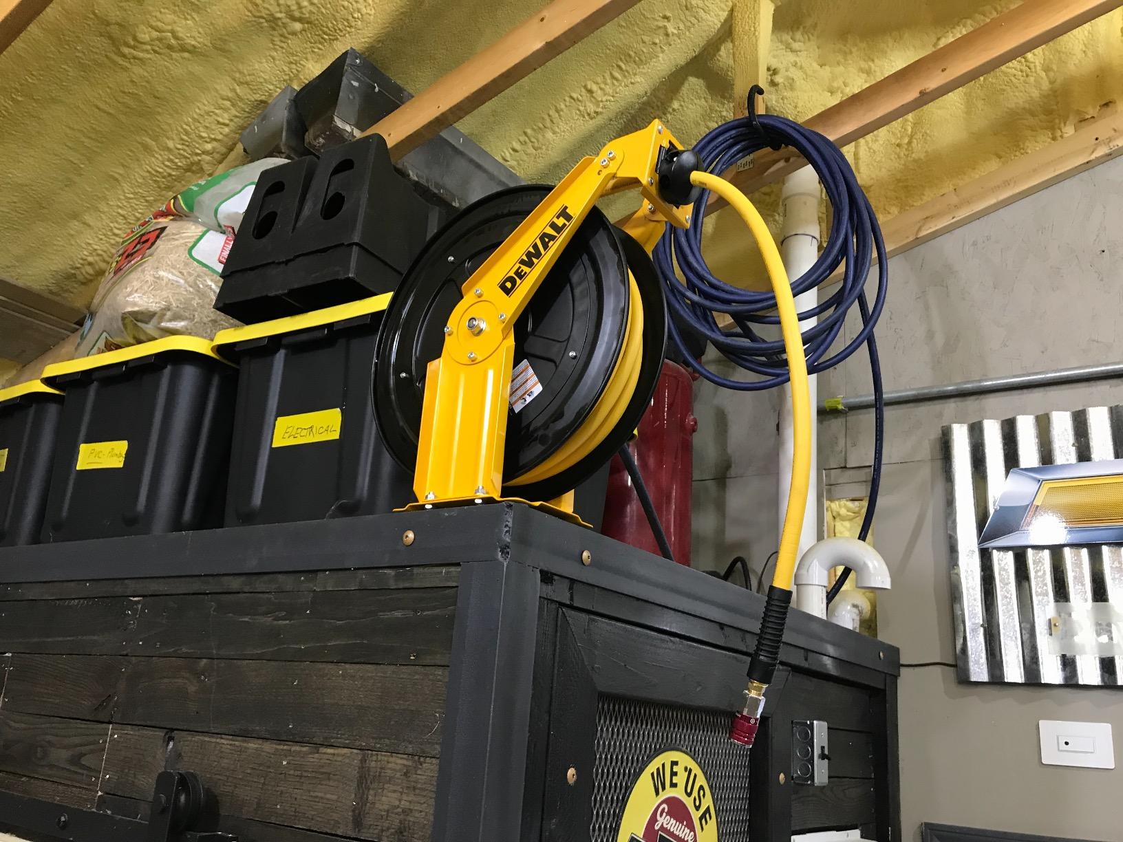 DeWalt DXCM024-0343 Double Arm Hose Reel with 3/8” x 50’ Premium Rubber Hose customer photo 2