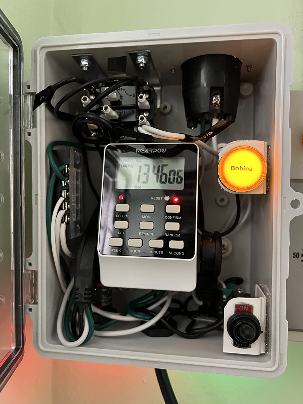 Outlet Timer, NEARPOW Dual Digital Light Timer with 2 Independently-controlled Outlets, 18 ON/OFF Programs, 24-Hour and 7-Day Programmable,Indoor Heavy Duty Electrical Timer Switch, 3 Prong, 15A/1800W customer photo 1