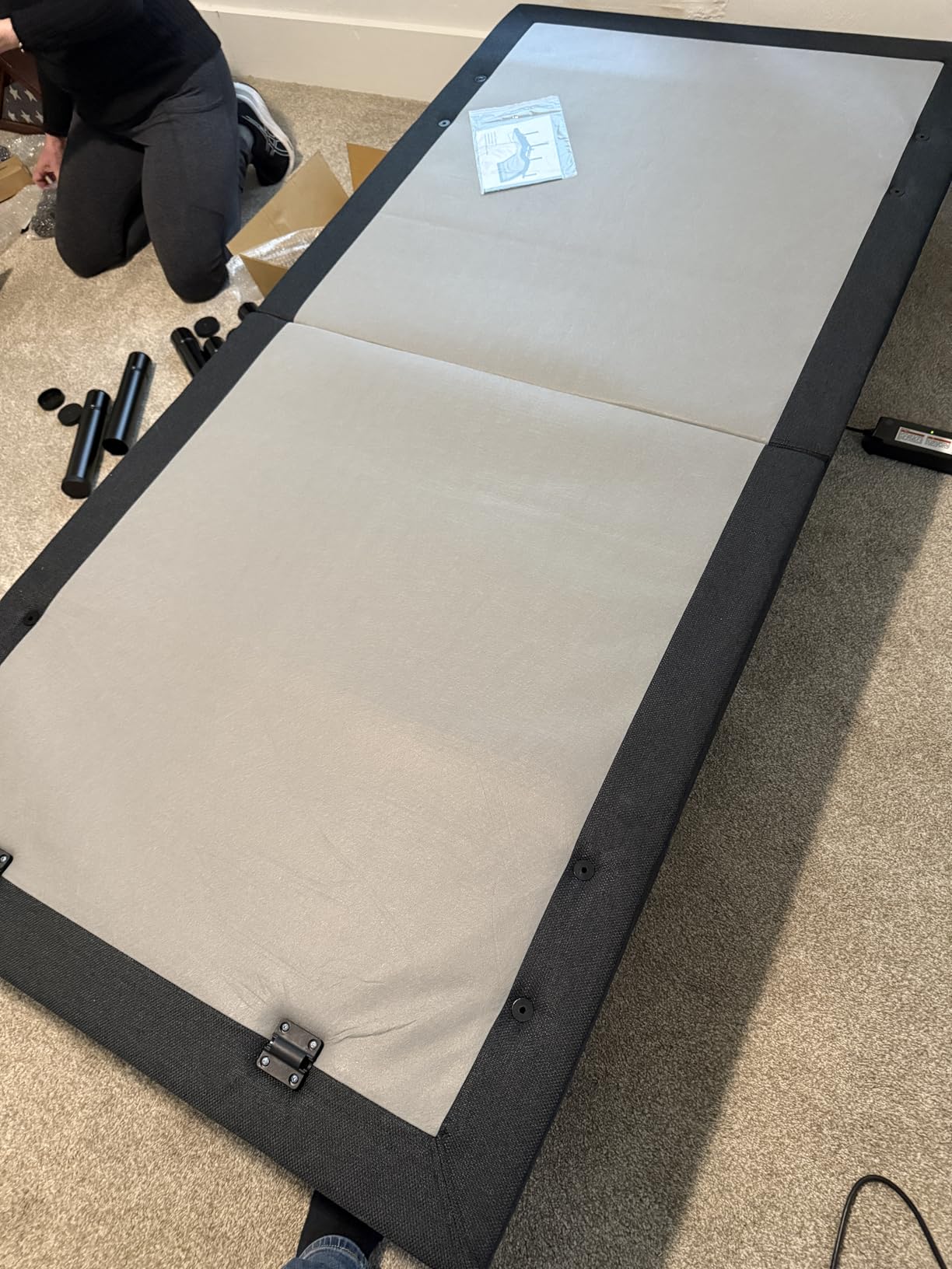 Sven & Son Harmony Adjustable Bed Base, Head and Foot Lift, Massage, Under-Bed Lights, USB, Memory, Zero Gravity Smart Frame - Split King customer photo 2