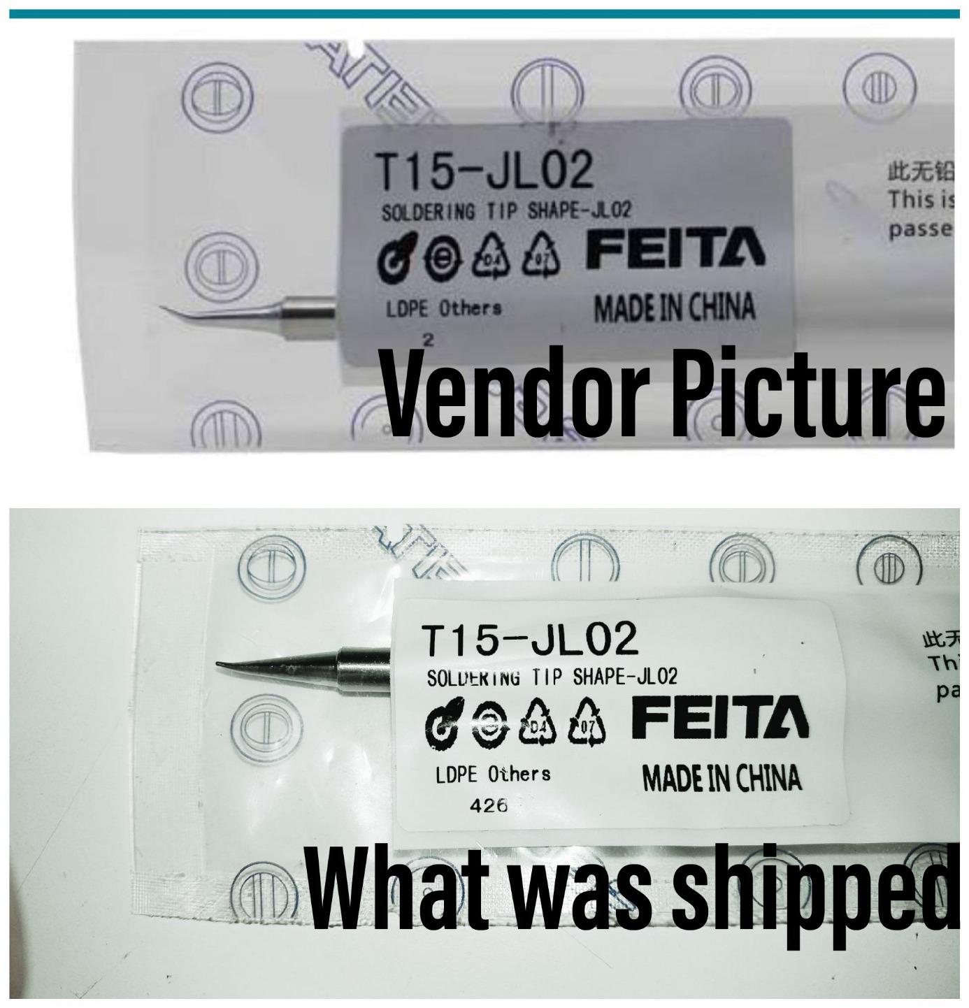 FEITA Soldering Iron Tips T12 Electrical Solder Tip Kits for Micro Electric Soldering Station, Small Pencil Soldering Iron, Mini Solder Pen Accessory (T15-K/B/BC2/D24 4Pcs) customer photo 2