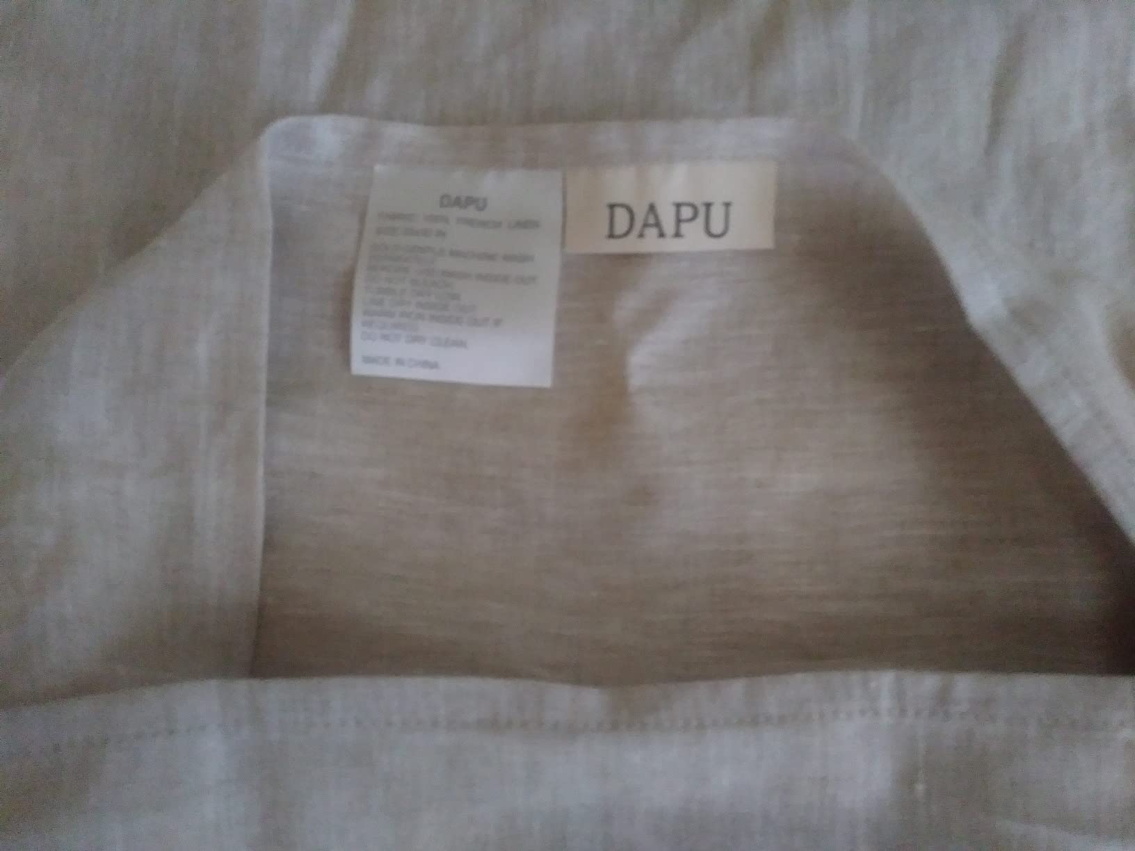 DAPU 100% French Linen Sheets 4Pcs Set, 170GSM Linen Bedding, Queen Size customer photo 2