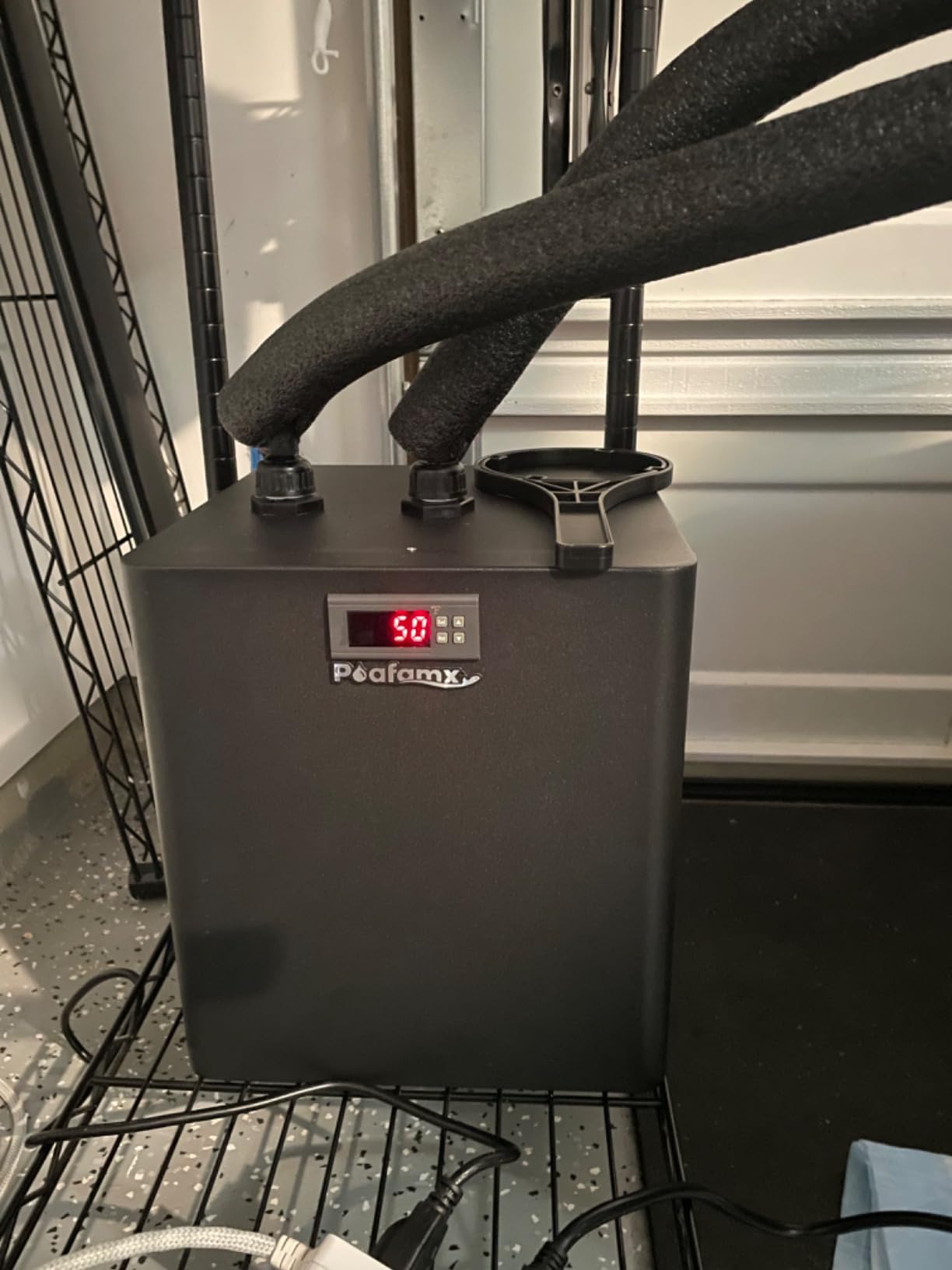 Poafamx 1/3 HP Aquarium Chiller, Quiet Fish Tank Water Chiller 40-80 Gal customer photo 1