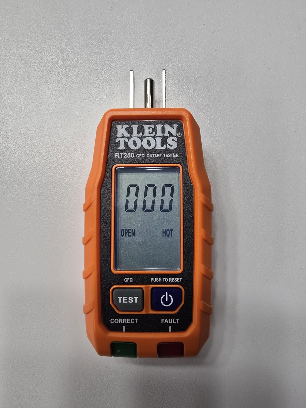 Klein Tools RT250 GFCI Outlet Tester with LCD Display, Electric Voltage Tester for Standard 3-Wire 120V Electrical Receptacles customer photo 2